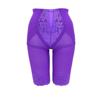 バイオレットロングガードル（紫/紫サテン）