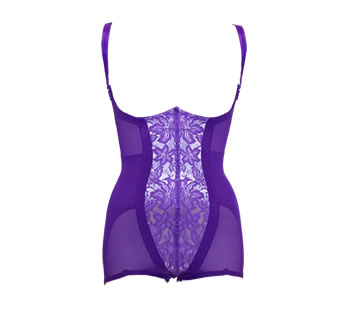 クイーンサポートスーツ（紫/白サテン）